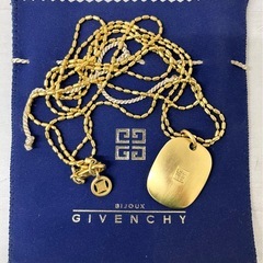 【中古品】GIVENCHY ジバンシー 二重チェーン ロング ネックレス ゴールド ジバンシィ ファッション アクセサリーの画像