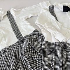 ベビー服 80 男の子 セレモニー 衣装 セットアップ 双子 ふたご キッズ 子供 長袖 ロンパース おとこのこ ペアの画像