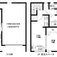 郡山駅徒歩13分！ペット全種OK！戸建風1LDK - 郡山市