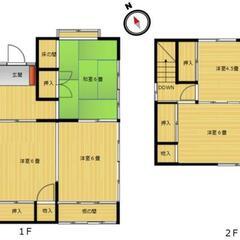 ✅敷礼無料！駐車場２台！バルコニー、庭付き5K！水回り全リフォー...