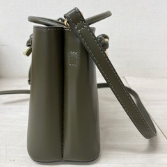 M【中古品】ZARA ザラ ミニシティバッグ カーキ ショルダーバッグ レディース カバンの画像