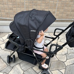 新品　二人でゴー　2人乗りベビーカー