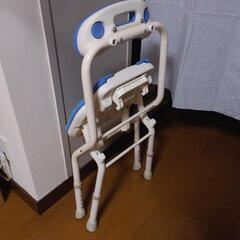 折りたたみシャワーベンチ　ブルー、しびん男性用　介助用　セットの画像