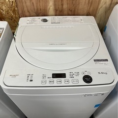 シャープ縦型洗濯機【2021年製】