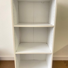3段ボックス　白