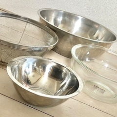 調理用ボウル、ざる