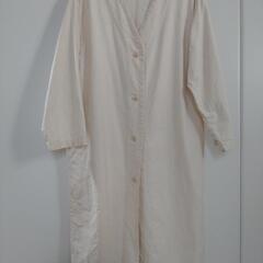 □■無印良品■□コート□■M〜L（キナリクリーム） コットン長袖