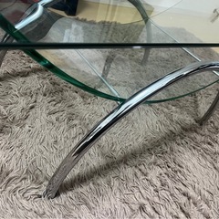 IDC大塚家具✨高級ガラステーブル《エクリプス・センターテーブル》 
の画像