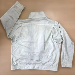 作業着 薄め 春夏秋用　大きいサイズ大きめ　薄い色のグレー　灰色の画像
