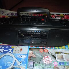 ソニーラジオ・カセット　美品
