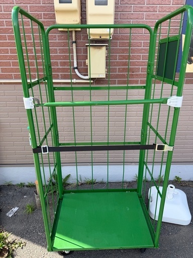 ◎カゴ台車①緑 かなりの美品  早い者勝ち！