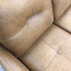 【ジャングル広陵店】ソファー　3人用　ブラウン　☆ジモティー特別価格☆の画像