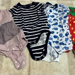 サイズ60〜70 ロンパース　ベビー服　半袖　長袖　4着