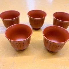常滑焼 とこなめ焼 朱泥 茶器セット 急須 湯冷し 湯呑 茶器 茶道具 煎茶道具 【11063694】の画像