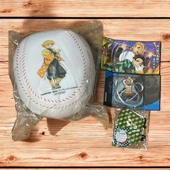 【未使用】鬼滅の刃✿グッズ3種類✿善逸ボールクッション✿屏風✿義...