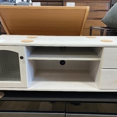 【軽トラック貸出中】テレビボード　アイボリー