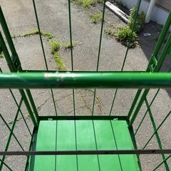 ◎カゴ台車② 緑 かなり綺麗な商品ですの画像