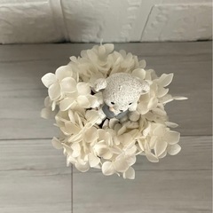 くまのお婿さん♡フラワーアレンジメントの画像