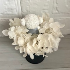 くまのお婿さん♡フラワーアレンジメントの画像