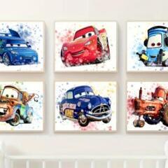 ディズニーカーズの絵６枚セット