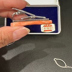 サンゴ　珊瑚　ネクタイピン　④の画像