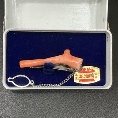 サンゴ　珊瑚　ネクタイピン　④