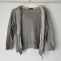 C.D.S BASIC グレー ジップアップパーカー