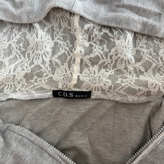 C.D.S BASIC グレー ジップアップパーカーの画像