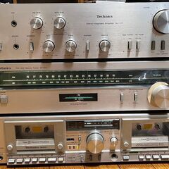 Technics レコードプレイヤー・レコードプレイヤー　SL-B3 ・プリメインアンプ　SU-V11 ・ステレオチューナー　ST-S11 ・カセットデッキ　M202 ・レコード針　EPS-270SD ・ヒューズ未使用3本の画像