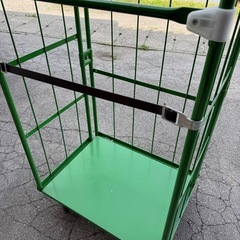 ◎カゴ台車③  グリーン 傷錆少なく美品です！
の画像