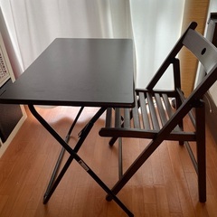 IKEA折り畳み椅子テーブルセット