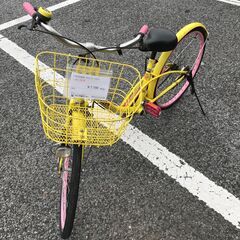 ★リユースのサカイ春日部店★KJ10430  子供用自転車 24インチ イエロー クリーニング済みの画像