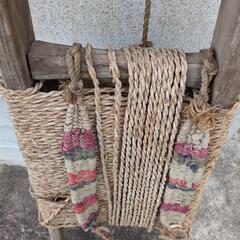 希少、昔農具、背負子、木製レトロの画像