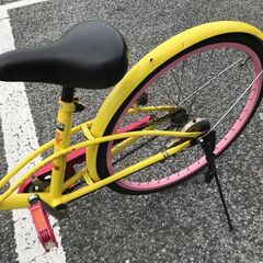 ★リユースのサカイ春日部店★KJ10430  子供用自転車 24インチ イエロー クリーニング済みの画像