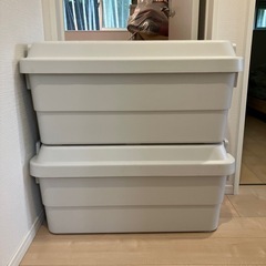 無印良品　頑丈収納ボックス2つ　特大