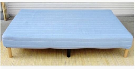 セミダブルベッド　脚付き　マットレス　ラーム2 KD　下収納　省スペース　寝具　インテリア　NITORI　引き取り歓迎