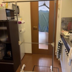 洗濯物干し　ラック　タイヤ付き