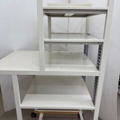 パソコンデスク　キャスター付きの画像