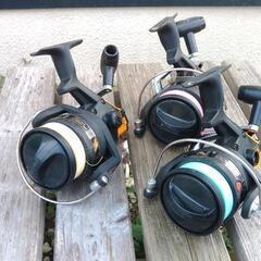 SHIMANOスピンキャストリール3個セットＳＳ３０００の画像