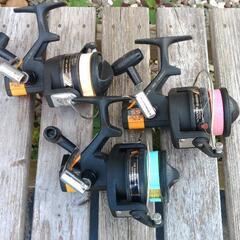 SHIMANOスピンキャストリール3個セットＳＳ３０００