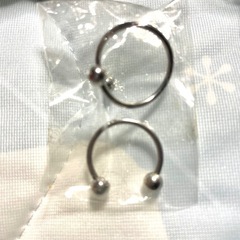 ボディピアス 14G  馬蹄  スクリュー  未使用