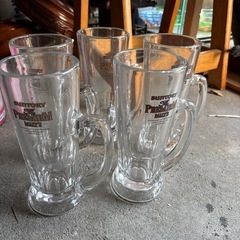 プレミアムモルツ　ビールジョッキ　5客