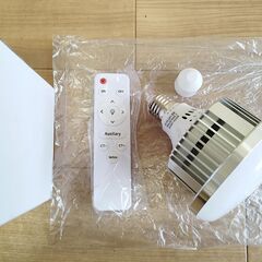 【新品未使用】調光調色LED電球、リモコン付き