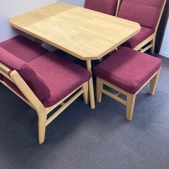ダイニングテーブル　5点セット