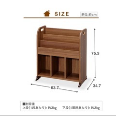 絵本ラック おもちゃ 収納 ラック 絵本棚の画像