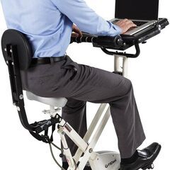 フィットネスバイク　FitDesk アイボリー　リモートワークの画像