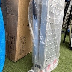 【新品未使用】アルミブリッジ 1本 長さ228CM， gardhom 折り畳み式 アルミラダーレール 荷重340KG 幅広い28CM 車載 トラックローディング オートバイク ラダー 軽量 段差解消 ローディング スロープの画像