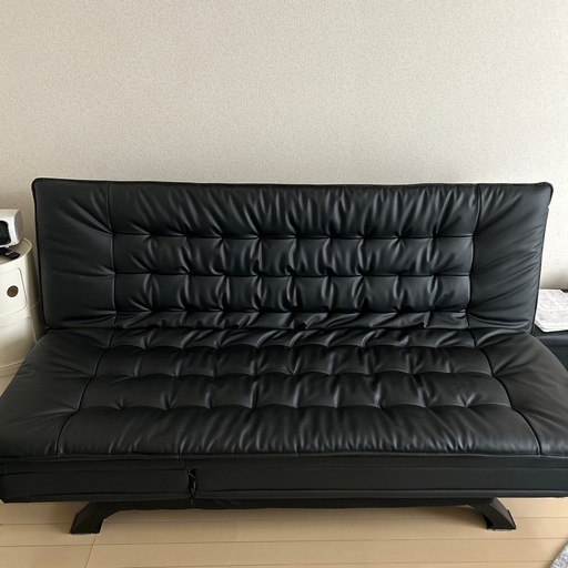 ニトリ?️ 合成皮革 2人掛けソファベッド(Nシールド BD01 右