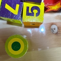 お値下げ　おもちゃ　木製　紐通し　知育玩具の画像