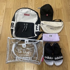 小学生 バッグ サンダル 帽子 まとめ売り バックパック ブラッ...